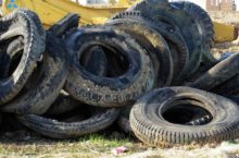 old tires needing to be recycled