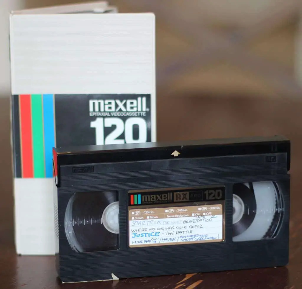recycle old VHS tapes