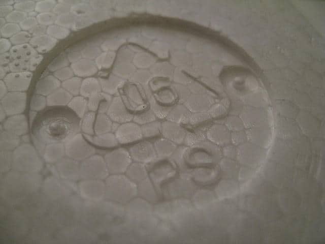 styrofoam recycling symbol #6