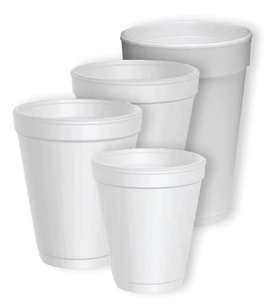 styrofoam cups