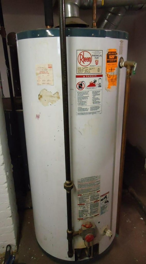 Junk removal water heater