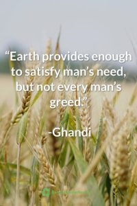 Ghandi Earth Day Quote
