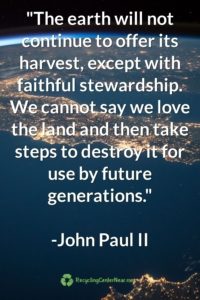 John Paul II Earth Day Quote