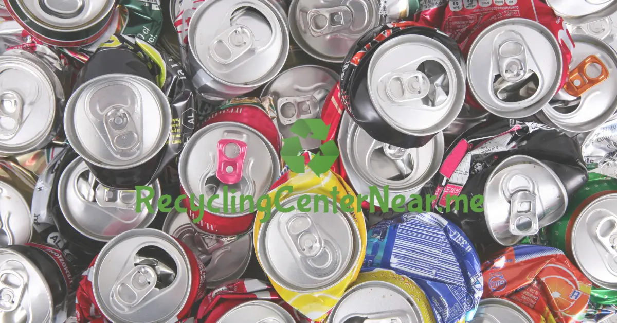 aluminum cans crushed for recycling