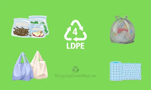 Low-density polyethylene (LDPE) Plastic Number 4