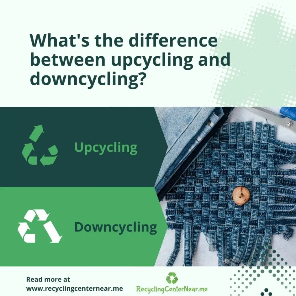 The difference between upcycling and downcycling